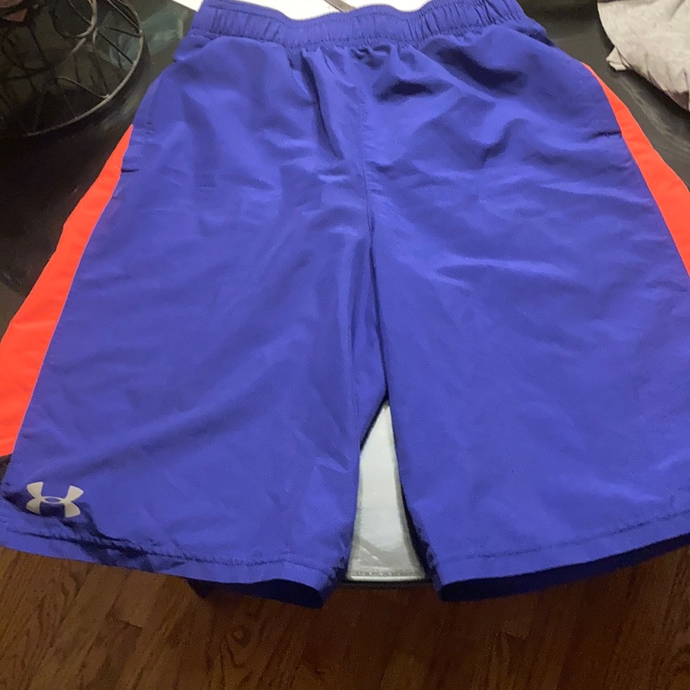 Under armor blue shorts